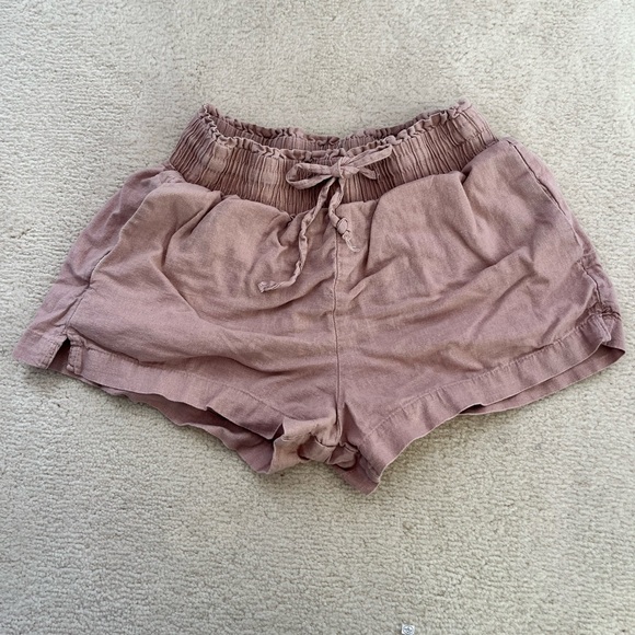 Aeropostale Pink Linen Shorts - Picture 4 of 4